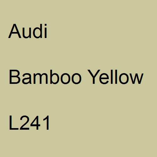 Audi, Bamboo Yellow, L241.